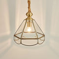 Crystal Copper Glass Pendant Chandelier