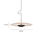 Lámpara Colgante Nórdica OVNI - Diseño Madera/Negro