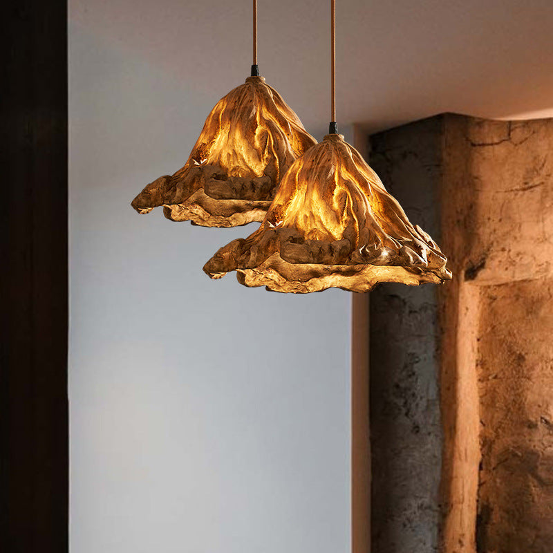 Modern Gold Lotus Leaf Pendant Light