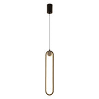 Lámpara Colgante Ovalada Nórdica Minimalista de Aluminio