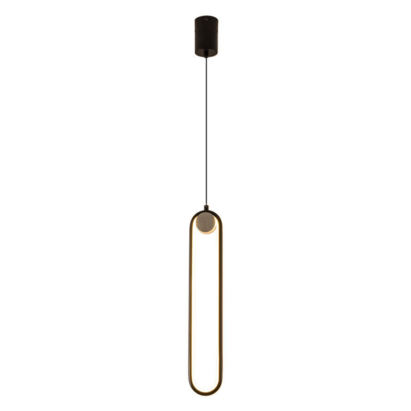 Nordic Minimalist Oval Aluminum Pendant Light