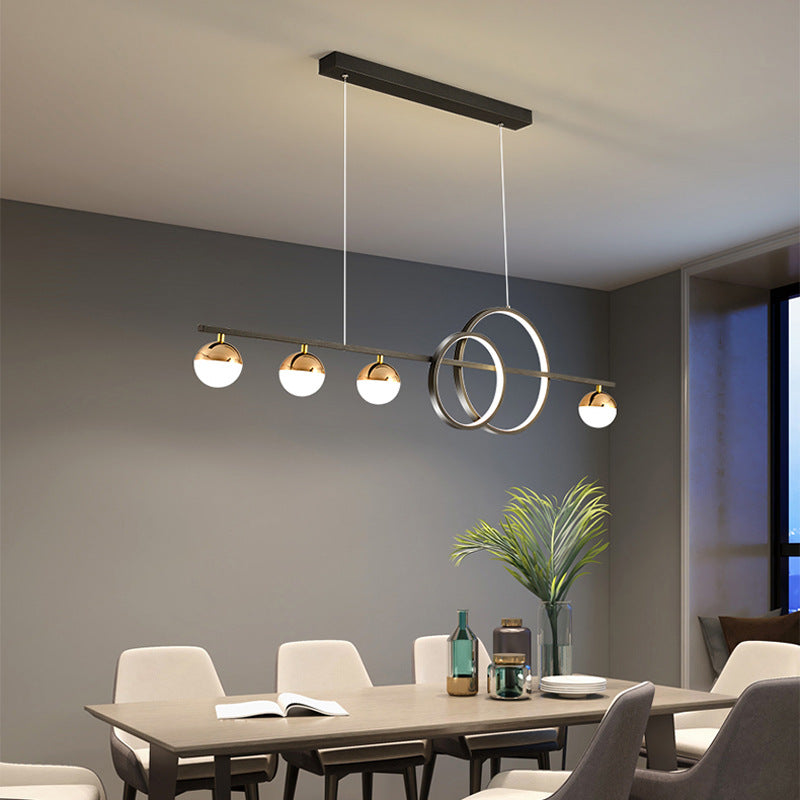Lámpara de Mesa Rectangular Creativa Nueva Lámpara Colgante Simple Moderna para Comedor y Bar