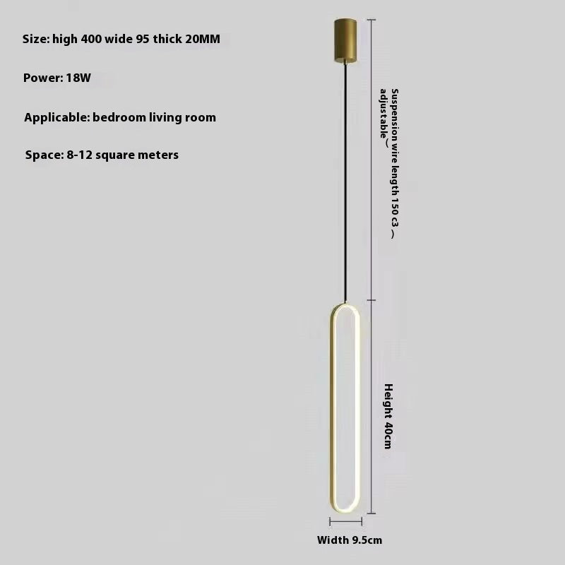 Modern Minimalist Aluminum Pendant Light 40CM
