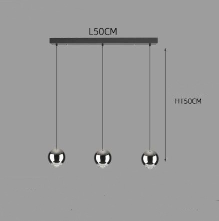 Modern Aluminum Ball Pendant Chandelier