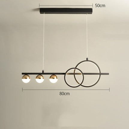 Lámpara de Mesa Rectangular Creativa Nueva Lámpara Colgante Simple Moderna para Comedor y Bar
