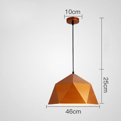 Colorful Geometric Iron Pendant Light