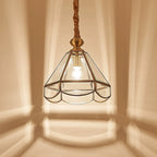 Crystal Copper Glass Pendant Chandelier