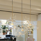 Nordic Glass Bubble Pendant Chandelier LED