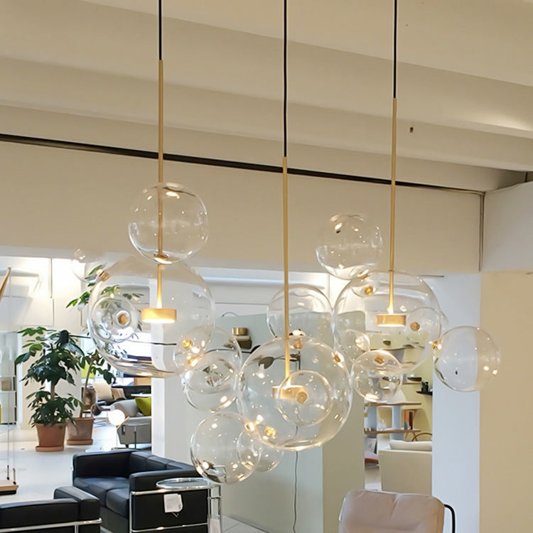 Araña de cristal LED Mickey Burbuja de Jabón para Sala de Estar Dormitorio Comedor