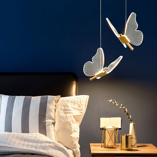 Modern Butterfly Acrylic Pendant Chandelier Lamp