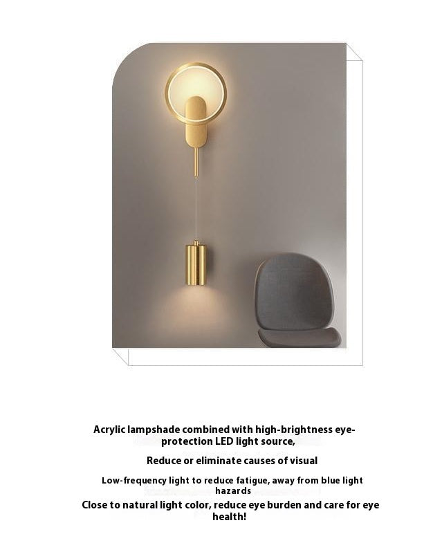 Nordic Iron Wall Sconce with Integrated LED