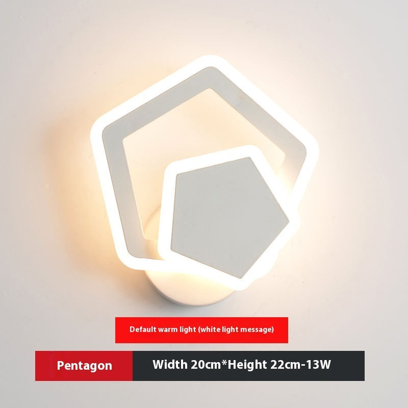LED Heart-shaped Wall Lamp - Bedroom Living Room Light