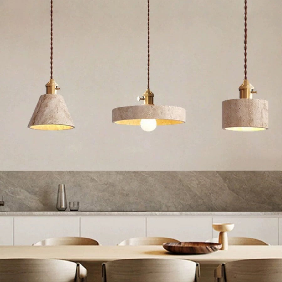 Modern Stone Pendant Chandelier LED