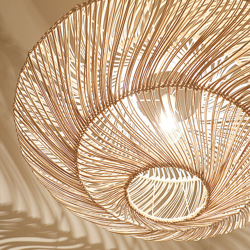 Zen Rattan Woven Pendant Ceiling Lamp