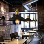Rustic Iron Cone Pendant Light Industrial