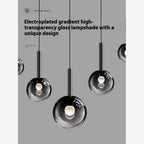 Modern Glass Pendant Chandelier for Staircase