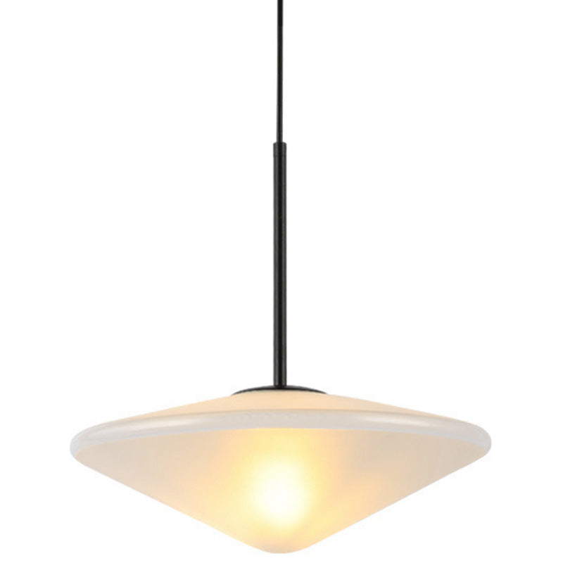 Lámpara Colgante Nórdica de Lujo Ligero Postmoderna con Diseño OVNI y Cristal