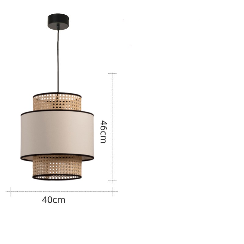Rattan Woven Pendant Light - Hand-Woven Design