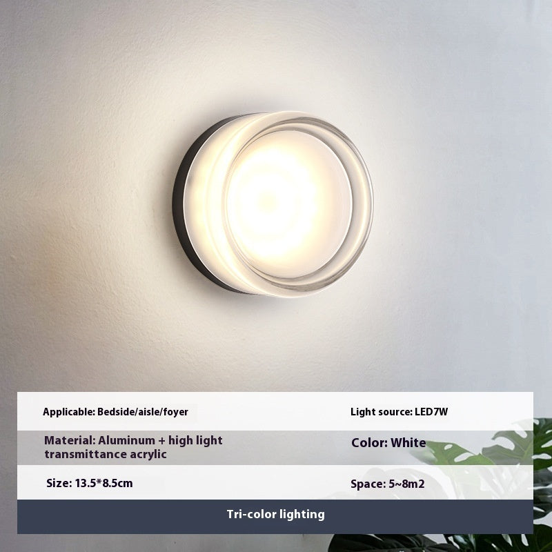 Water Ripple Acrylic Wall Lamp for Living Room