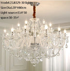 Crystal Chandelier Modern Minimalist Dining Room Lamp