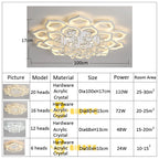 Modern Iron Crystal Chandelier Ceiling Light