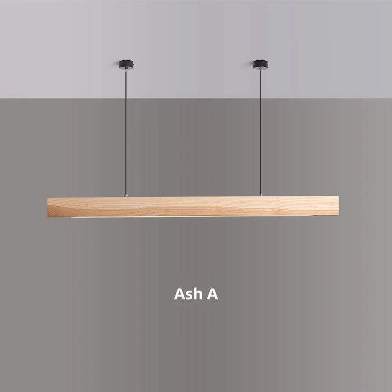 Lámpara colgante de madera nórdica para comedor