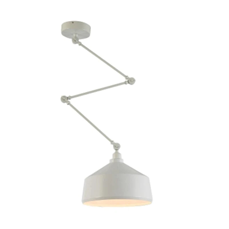 Industrial Iron Adjustable Pendant Lamp with Telescopic Arm