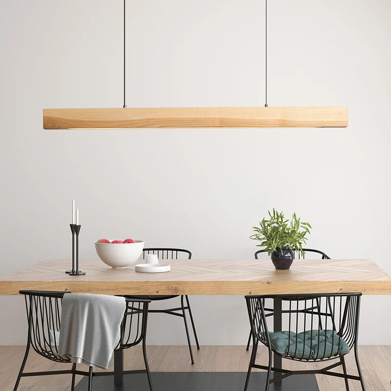 Nordic Wood Pendant Light for Dining Room