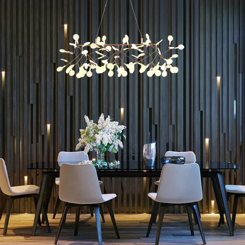 Nordic Iron Chandelier Modern G4 Round Firefly Design