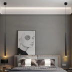 Minimalist Gold Taper Tube Pendant Light for Kitchen Island and Bedside