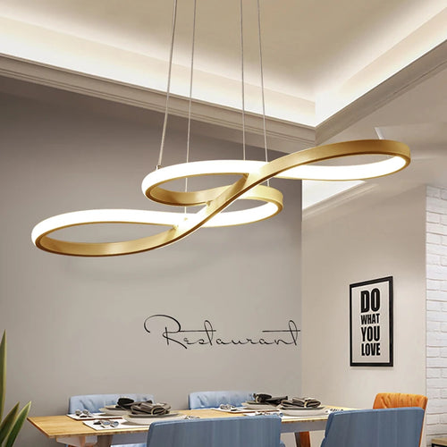 Contemporary Aluminum Pendant Light for Dining Room