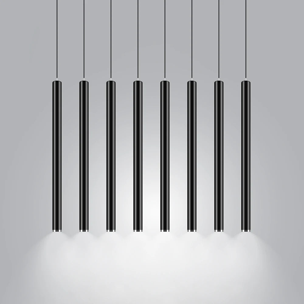Lámpara colgante cilíndrica de hierro nórdico con LED de 3W