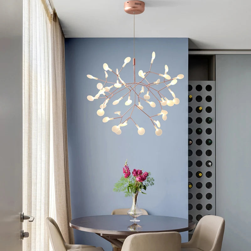 Nordic Iron Chandelier Modern G4 Round Firefly Design