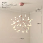 Nordic Iron Chandelier Modern G4 Round Firefly Design