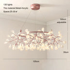 Nordic Iron Chandelier Modern G4 Round Firefly Design