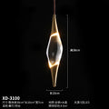 Nordic Glass Pendant Light Water Drop Design
