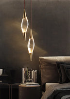 Nordic Glass Pendant Light Water Drop Design