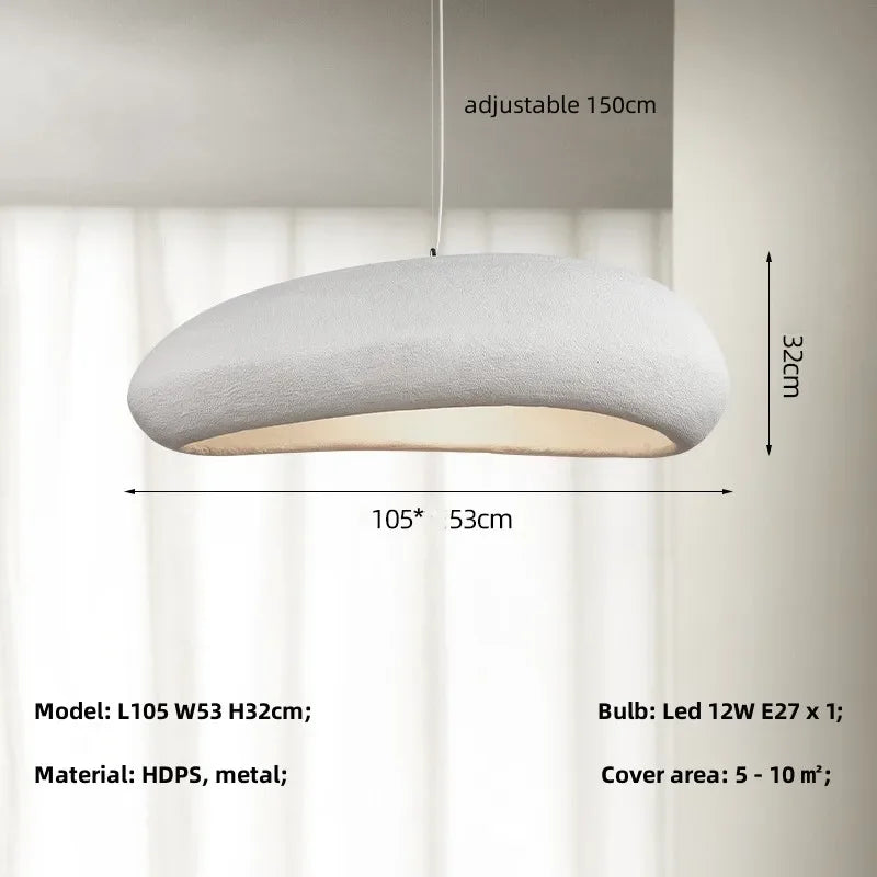 Minimalist Wabi Sabi Pendant Light for Dining Room