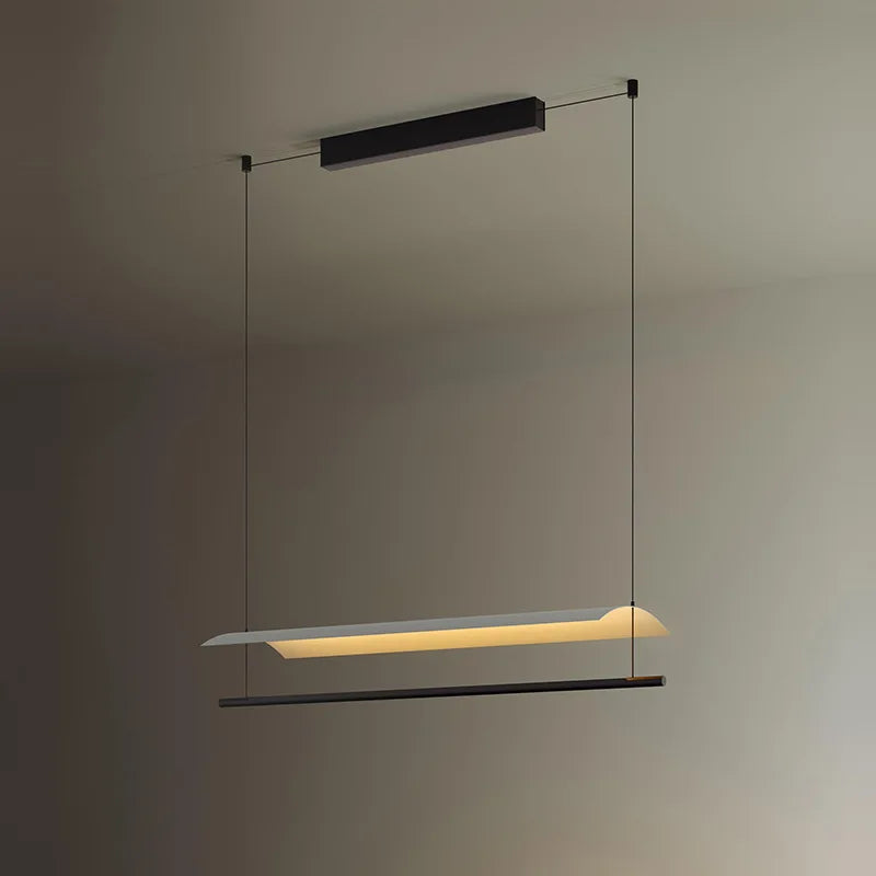 Minimalist Acrylic Pendant Light with Iron Frame