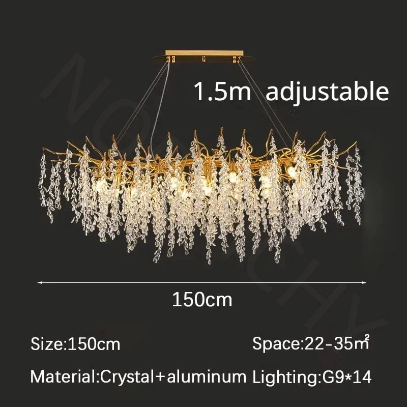 Modern Branch Crystal LED Chandelier Pendant