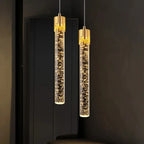 Lámpara colgante de cristal con LED - Moderna
