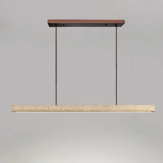 Minimalist Wood Stone Pendant Light for Dining