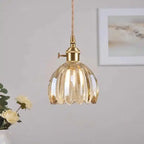 Retro Modern Glass Pendant Lamp with Twisted String Design