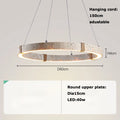 Minimalist Travertine Stone Pendant Light for Dining