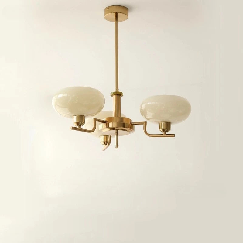 Lámpara de araña Bauhaus francesa media para sala de estar, iluminación de comedor, dormitorio, estudio, lámpara de araña de diseño retro nórdico moderno