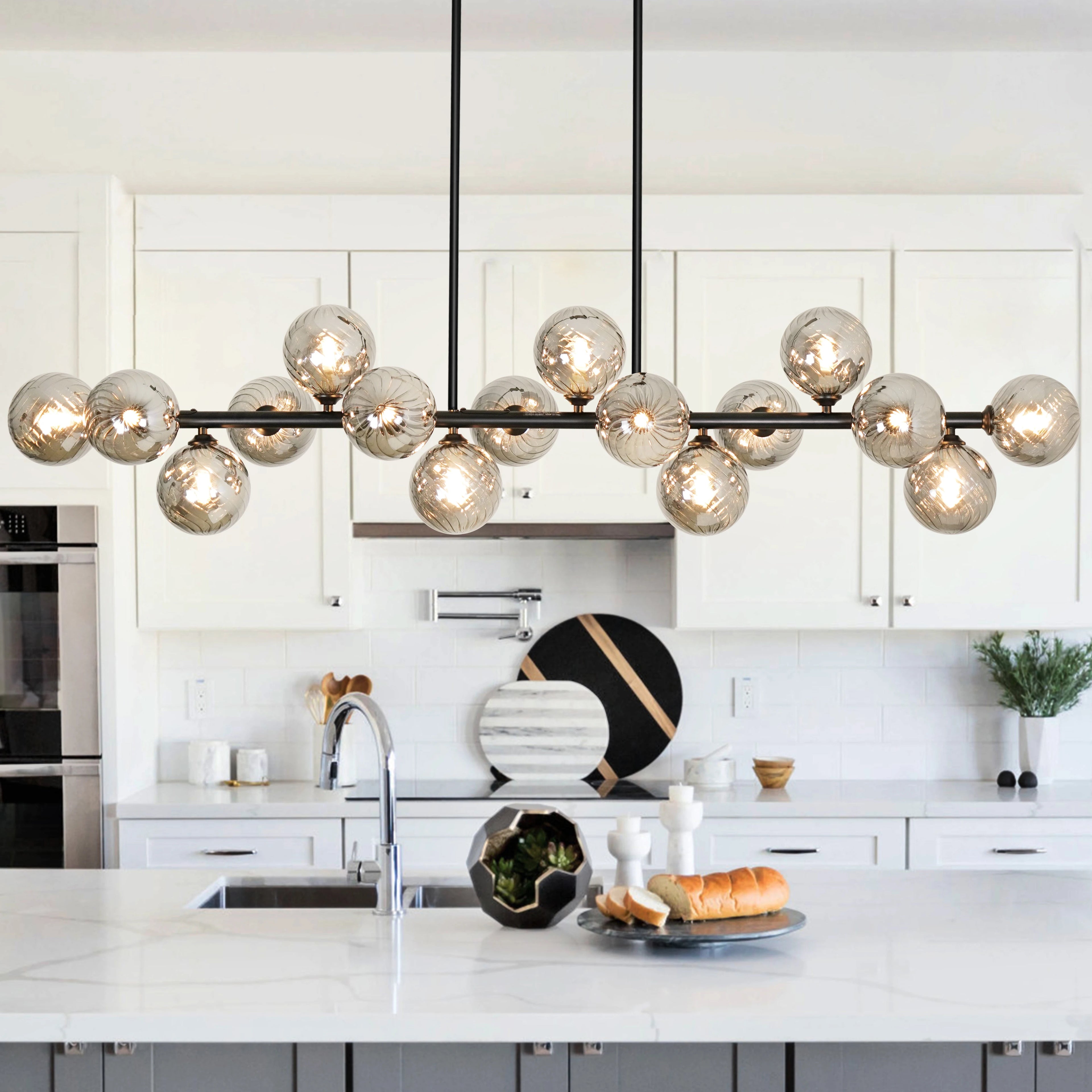 Lámpara colgante Sputnik Mid-Century Modern de 16 luces