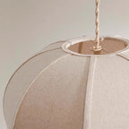 Wabi Sabi Linen Pendant Light for Living Room