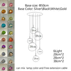 Nordic Glass Pendant Light - Lava Design Hanging Lamp
