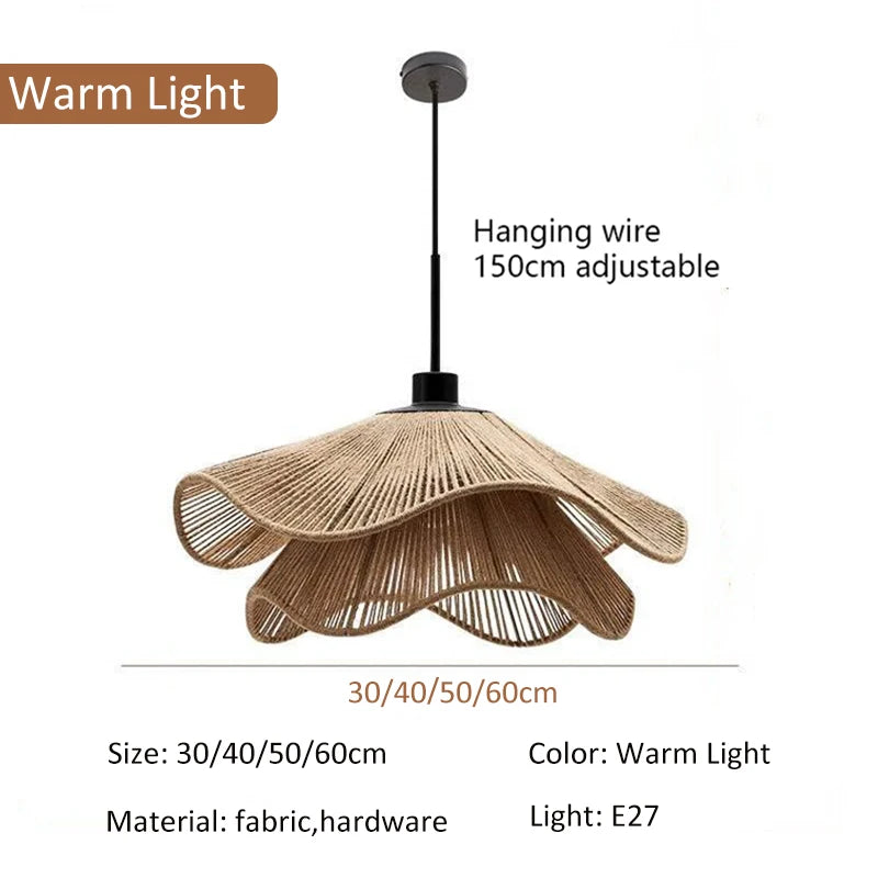Nordic Fabric Pendant Lamp - Minimalist Hanging Light