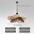 Bohemian Rattan Pendant Light - Flower Design
